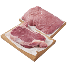 Clubsteak of flat iron steak
